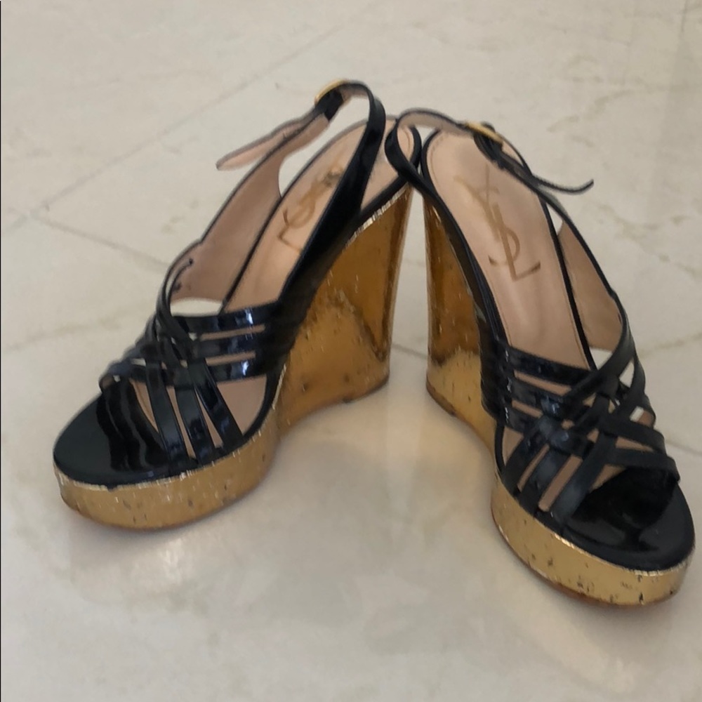 YSL wedge sandal
